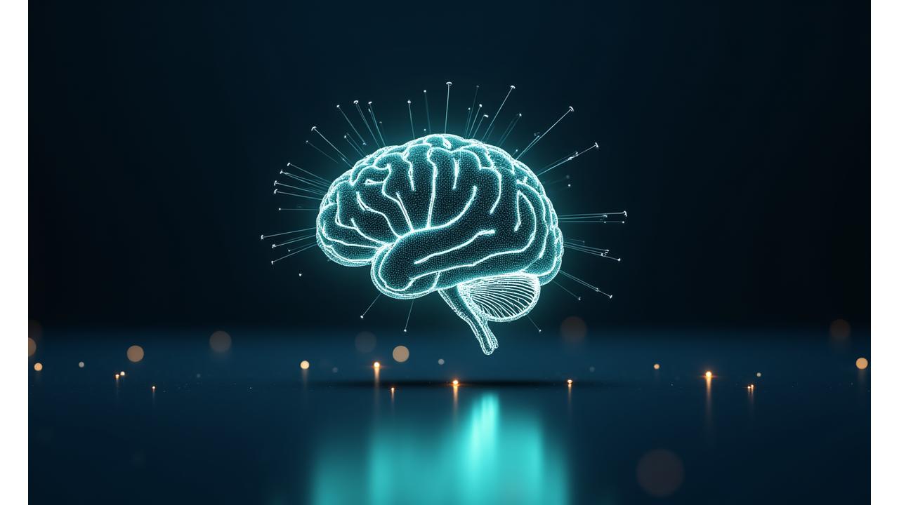 Illustration abstraite de l'intelligence artificielle et de l'analyse de données